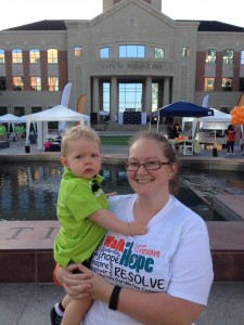 An emotional RESOLVE Walk of Hope 2016 with my darling son.